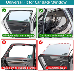 2 Pack Car <b>Window</b> <b>Shades</b> Magnetic Double Layer Car Side <b>Window</b> Privacy Safe <b>Shades</b> Back <b>Window</b> Curtains for Baby - Product Image 6