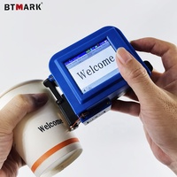 Imprimante à jet d'encre portable BTMARK Mini, cartouche d'encre, machine à code de lot et date d'expiration pour bouteilles, tissus, lunettes
