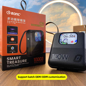 Banques d'alimentation intelligentes 2,2 pouces HD 10000 mAh, câbles <span class=keywords><strong>de</strong></span> charge rapide, 4 Go <span class=keywords><strong>de</strong></span> mémoire, enregistrement musical, appel BT, IA GPT, banque d'alimentation <span class=keywords><strong>de</strong></span> poche - Product Image 6