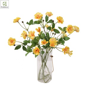 Fleurs artificielles de renoncule <span class=keywords><strong>à</strong></span> 3 têtes de haute qualité, simulation réaliste, décoration de table de salon intérieur, accessoires de photographie tendance - Product Image 6