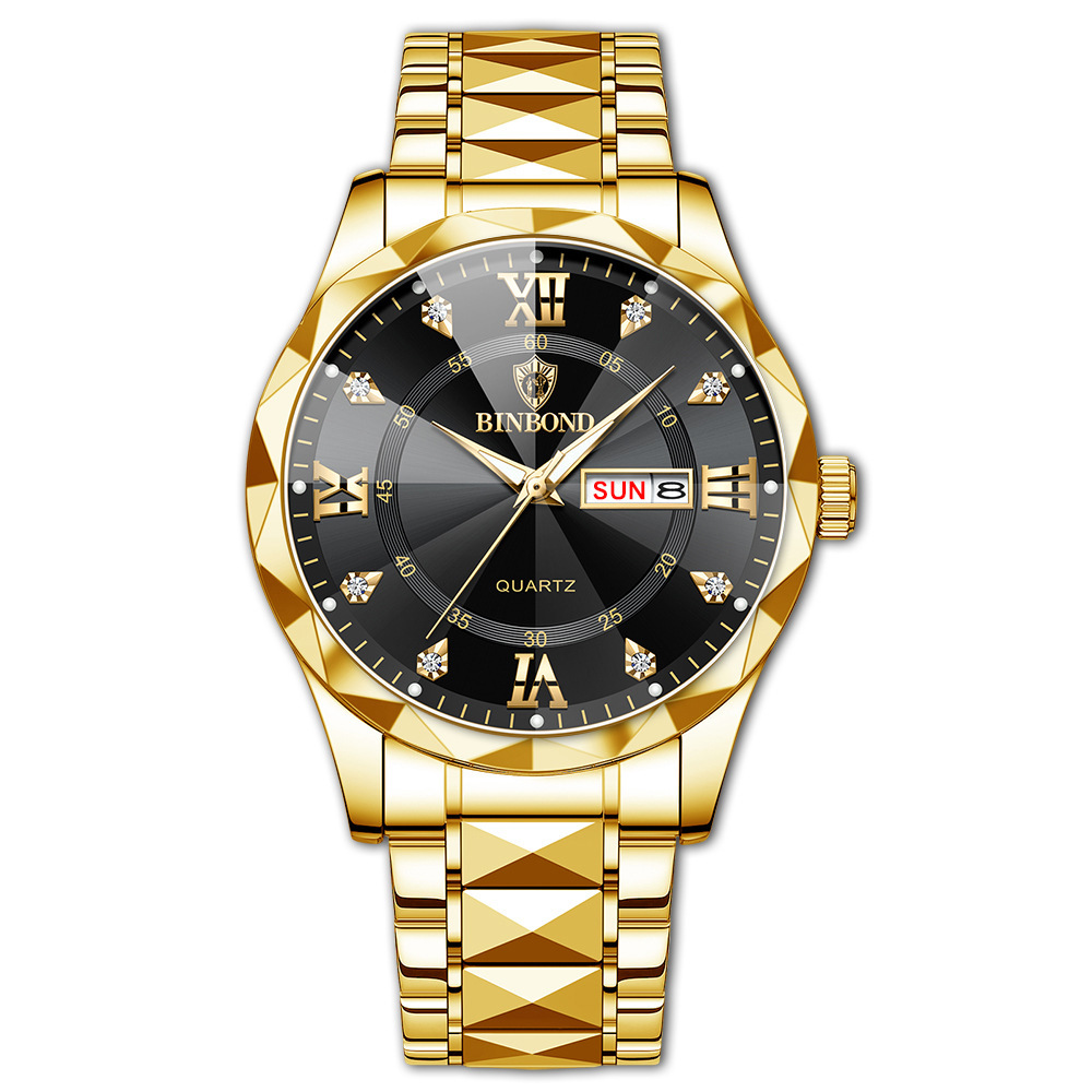 steel-gold black