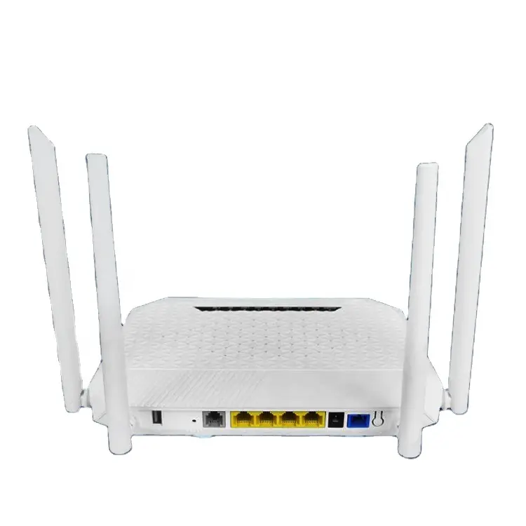 AC 1200M wifi onu ODM Dual Band 2.4G&5G FTTH 4GE+4WIFI+1POTS+1USB 5dBi 4 Antennas AC XPON GPON ONU For ZTE Huawei