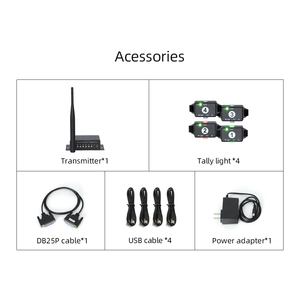 Jjts 8 người sử dụng không dây Tally ánh sáng phổ tương thích với Atem <span class=keywords><strong>Blackmagic</strong></span> cho đài phát thanh & TV phát thanh truyền hình thiết bị - Product Image 6