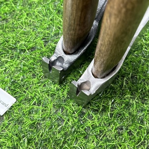 Hache de boucher noire Hammer avec barre à griffes, hache large polie, tire-clous, haches forgées à la main, haches Tomahawk avec étui en cuir et emballage - Product Image 2