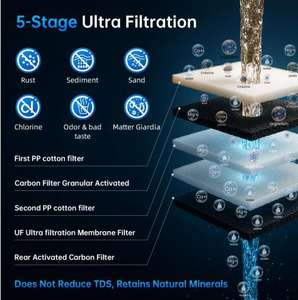 Nouveau système de purification <span class=keywords><strong>d</strong></span>'<span class=keywords><strong>eau</strong></span> domestique en acier inoxydable, ultrafiltration, filtre à <span class=keywords><strong>eau</strong></span> <span class=keywords><strong>adoucisseur</strong></span>, système de filtration domestique haut de gamme - Product Image 5