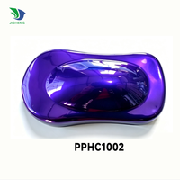 Vente en gros de poudre de revêtement électrostatique PPHC1002 de couleur bonbon violet, purement en polyester, pour pulvérisation électrostatique
