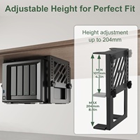Support de bureau réglable en hauteur pour NAS, Mini PC, tour de bureau SFF, pour Series S/X, One S/X, 360, PS4 Slim/Pro