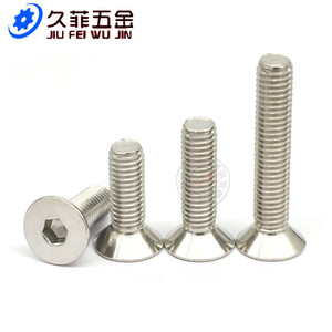 Din7991 Stainless Steel Countersunk Head <b>Socket</b> Cap <b>Screws</b> M3 M12 Flat Head Hex <b>Socket</b> For Metal Fastening - Product Image 2