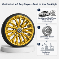 Velg Alloy Tempa Baru Berkilau Khusus 20x9 Mesh Gold 8x180 untuk Truk F150 Off-Road Tugas Berat