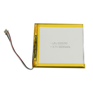 3mm thick lipo <span class=keywords><strong>3</strong></span>,7 V 308090 3000 mAh lithium polymer batteries - Product Image 4