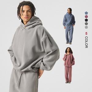 Chất Lượng Cao Người Đàn Ông Áo Nặng Trọng Lượng Rửa Lông Cừu Bán Buôn Tùy Chỉnh In Biểu Tượng Người Đàn Ông Trống Áo Thun Áo Quá Khổ Áo - Product Image 1