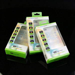 Boîte d'emballage pliable personnalisée en PVC, matériaux plastiques recyclés transparents en PET/PVC pour l'emballage d'étuis de téléphone et de batteries externes - Product Image 6