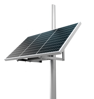Panneau solaire 80W, batterie LiFePo4 haute capacité 160Ah, système de charge solaire extérieur complet pour caméra CCTV