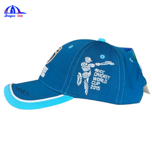 Casquette de baseball personnalisée avec broderie de cricket, logo <span class=keywords><strong>3D</strong></span>, chapeau de sport avec passepoil contrastant, visière incurvée réglable à double couche - Product Image 2