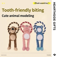 Fabrication de jouets en peluche pour chiens avec corde à mâcher, logo personnalisé, OEM, ODM, vente en gros, provenant de Chine