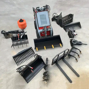 Livraison gratuite Mini chargeuse chargeuses compactes avec chenilles souffleuse à neige tondeuse à gazon brise marteau engins <span class=keywords><strong>de</strong></span> terrassement - Product Image 2