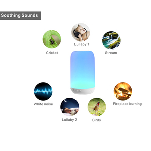 เครื่องเสียงสำหรับเด็กทารกเครื่องเสียงสีขาวสำหรับการนอนของเด็กทารกพร้อมไฟกลางคืนอุปกรณ์ฝึกการนอนหลับของเด็กวัยหัดเดินมีเสียงผ่อนคลายจับเวลา - Product Image 5