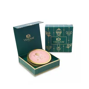 Custom logo folding magetic tea set gift box with tin inside luxury tea paper box mini tea box packaging