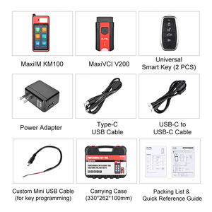 Autel MaxiIM KM100 kunci Fob alat pemrograman pembaruan IM508 IM608 OBD IMMO belajar pada 99% mobil Chip baca tulis klona - Product Image 5