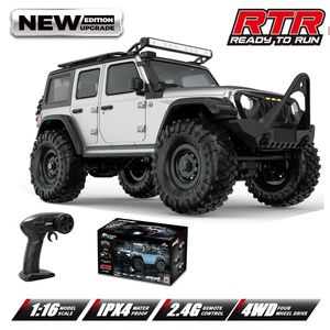 HB R1601 Coche RC Todoterreno a Escala 1:16 2.4G 4WD con Luces LED y Construcción Metálica para Niños y Adultos - Product Image 5