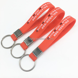 Custom Printed Logo Silicone Wristbands Promotional Keychains & Carabiners