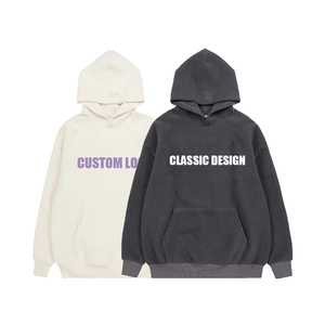 <span class=keywords><strong>Sweat</strong></span>-shirt à capuche <span class=keywords><strong>Sherpa</strong></span> personnalisé 400 GSM pour homme, col rabattu, fermeture éclair <span class=keywords><strong>1</strong></span>/4, molleton unisexe vierge style streetwear - Product Image 6