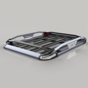 Étagère de toit en Aluminium pour voiture 4x4, 4 coins avec éclairage LED, deux couleurs blanches et deux rouges, à vendre, livraison gratuite - Product Image 2