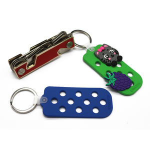 Pvc Clog Hole Key Chain Shoe Charms Soporte de exhibición colgante Mat Diseñador Shoe Charms Holder Llavero para <span class=keywords><strong>Jibbitz</strong></span> - Product Image 4
