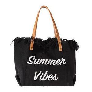 Nouvel Arrivage Sac Fourre-Tout en Polyester Grande Capacité Polyvalent Tendance à Fermeture Ouverte avec Motif Lettres Sac à Bandoulière Portable pour le Shopping - Product Image 4