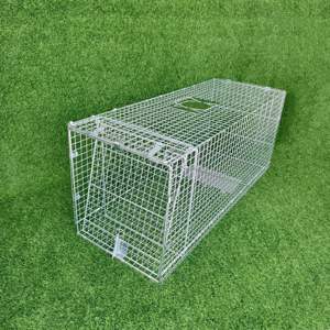 Heavy Duty Galvanizado Reutilizable Plegable Venta caliente Humane Live Guinea Pig Trampa Jaula Gran Control de Plagas <span class=keywords><strong>Lobo</strong></span> Trampas - Product Image 2