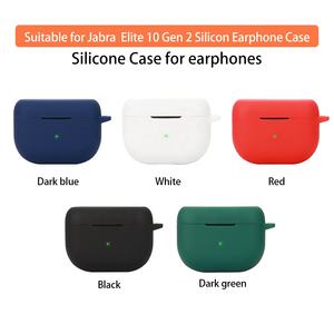 Convient à <span class=keywords><strong>Jabra</strong></span> Elite 10 Gen 2, étui de protection pour casque sans fil, coque en silicone pour écouteurs. - Product Image 3