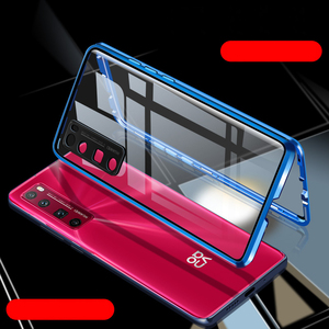 Etui magnétique en verre trempé double face pour <span class=keywords><strong>Huawei</strong></span> Nova 7 Pro, couverture complète, pare-chocs en métal, objectif de caméra, téléphone portable Casesva 7 Pro - Product Image 2
