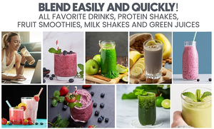 Mélangeur presse-agrumes de fruits mélangeur broyeur Portable 6 lames mélangeur mélangeur Smoothie mini presse-agrumes mélangeur - Product Image 4