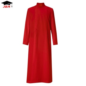 Custom <strong>Anglican</strong> Cassock Clergy Robe Single Breasted Pulpit Garb for <strong>Priest</strong> Server Choir Cassock Robe with Lining - Product Image 1