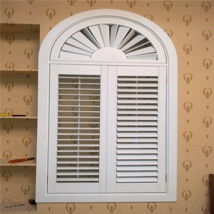 Best Price Custom Horizontal White Motorized <strong>Shutters</strong> Wood Plantation <strong>Shutters</strong> Pvc <strong>Arched</strong> <strong>Window</strong> <strong>Shutter</strong> - Product Image 6