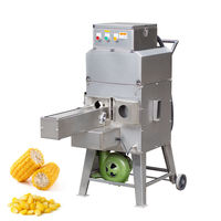 Dezoton RVS maïs dorsmachine met transportband 2,2kW 220V 380V voor de diepvriesvoedingsindustrie