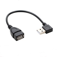 Câble de charge et de données USB mâle vers femelle coudé à 90 degrés