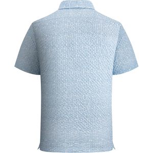 เสื้อเชิ้ตแขนสั้นพิมพ์ลายซีร์ซัคเกอร์สำหรับผู้ชาย สวมใส่สบาย ระบายอากาศได้ดี เหมาะสำหรับใส่เที่ยวชายหาดในฤดูร้อน - Product Image 3