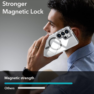 Coque de téléphone pour Galaxy S26, résistante aux chutes, transparente, magnétique, avec revêtement anti-jaunissement, compatible avec la charge sans fil - Product Image 4
