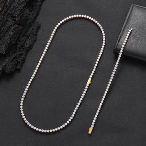 Premium B2B Wholesale 1-Row VVS Moissanite Tennis <b>Bracelets</b> S925 Silver 18K Gold Plated Iced Out Eternity Link Hip Hop Jewelry - Product Image 6