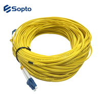 Cordon de brassage fibre optique LC en PVC duplex LC/UPC de 50 m pour G.657A1