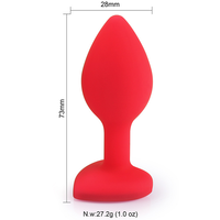Japanischer Bestseller Butt Plug Analer Silikon-Dildo Kleiner Diamant-Schmuck Anales Sexspielzeug für Frauen