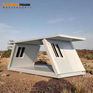 Maison extensible de luxe avec chambre, mini-villa mobile, résidence modulaire préfabriquée pliable, maison préfabriquée en conteneur pliable - Product Image 1