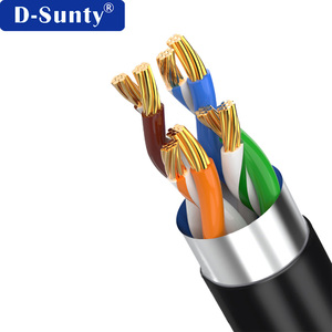 สายแพทช์อีเธอร์เน็ตความเร็วสูงแบบกลม ขนาด 24AWG 26AWG 28AWG Cat5E CAT6 UTP Shield CCA BC ความยาว 1ม./5ม./10ม./30ม./50ม. ราคาโรงงาน รับผลิตตามสั่ง - Product Image 4