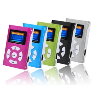 Promotie geschenk Mini digitale usb MP3 Music Media Player Lcd-scherm met USB Kabel en hoofdtelefoon handleiding