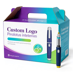 Cajas de Envío Corrugadas para Plumas de Inyección de <span class=keywords><strong>Insulina</strong></span> con Logotipo Personalizado, Caja de Cartón Reciclable para Comercio Electrónico con Asa - Product Image 1