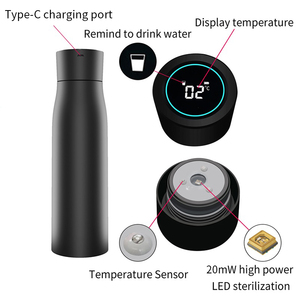Produits intelligents pour la maison les plus vendus en 2026, bouteille d'eau intelligente en acier inoxydable 316 avec rappel de boisson et affichage de la température - Product Image 5