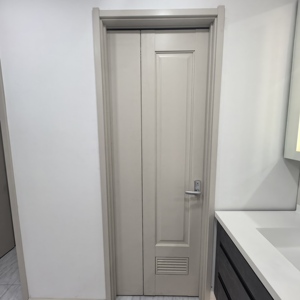 Porte en bois personnalisable avec entrée des fabricants de PVC écologique Chambres à coucher Bureaux à domicile Usage commercial <span class=keywords><strong>Application</strong></span> extérieure - Product Image 1