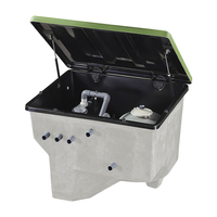 Boîtier d'équipement pour piscine enterrée avec système de filtration complet, filtre à sable et pompe à eau