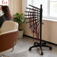 Support de rangement pour tresses en gros, 216 crochets, 360° °   Support rotatif à roulettes pour extensions de cheveux, idéal pour salons et écoles de beauté